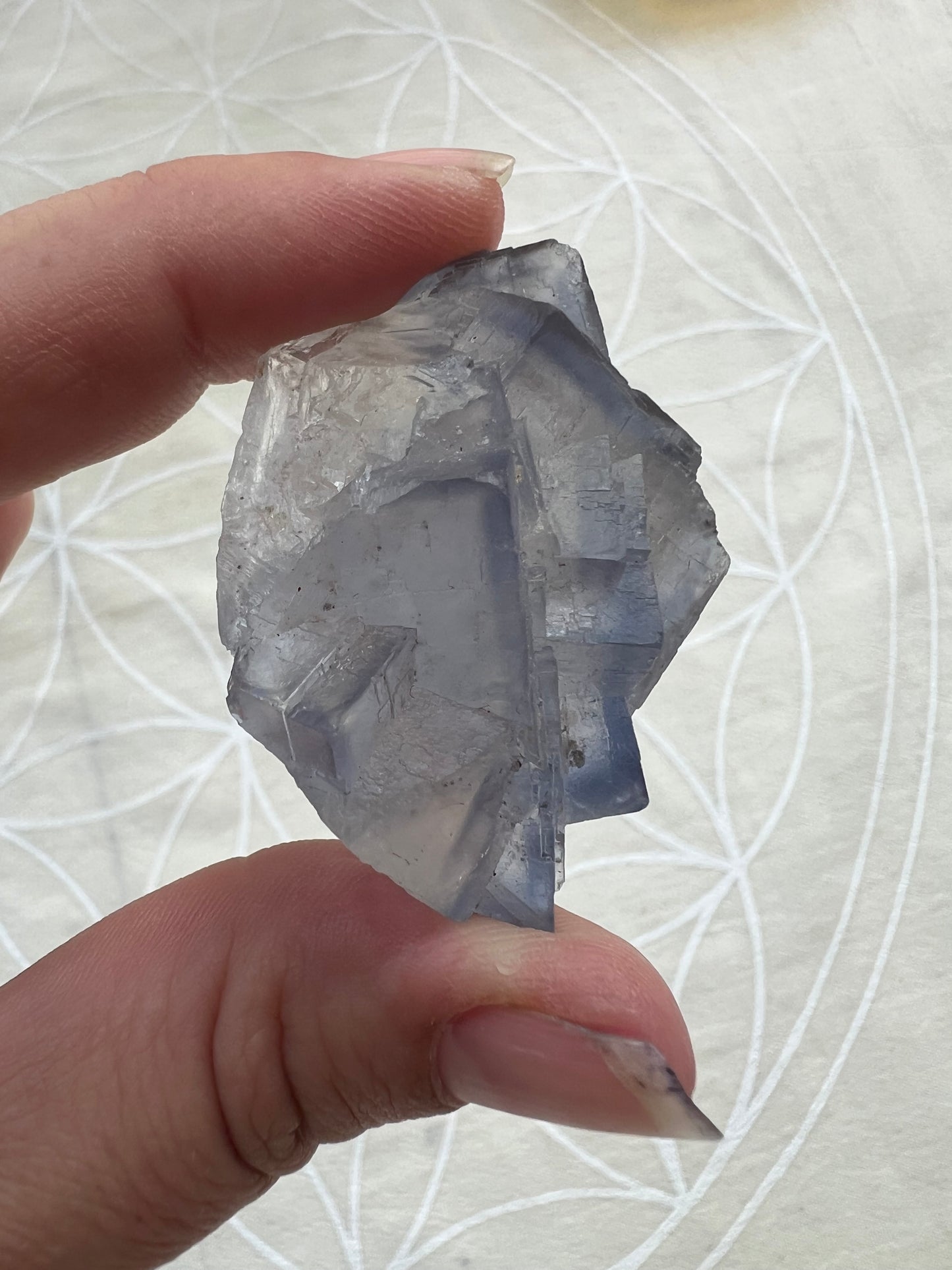 Blue Fluorite from Pakistan – 42g | 1.5" Around | Crystal of Mental Clarity, Calm & Intuitive Flow