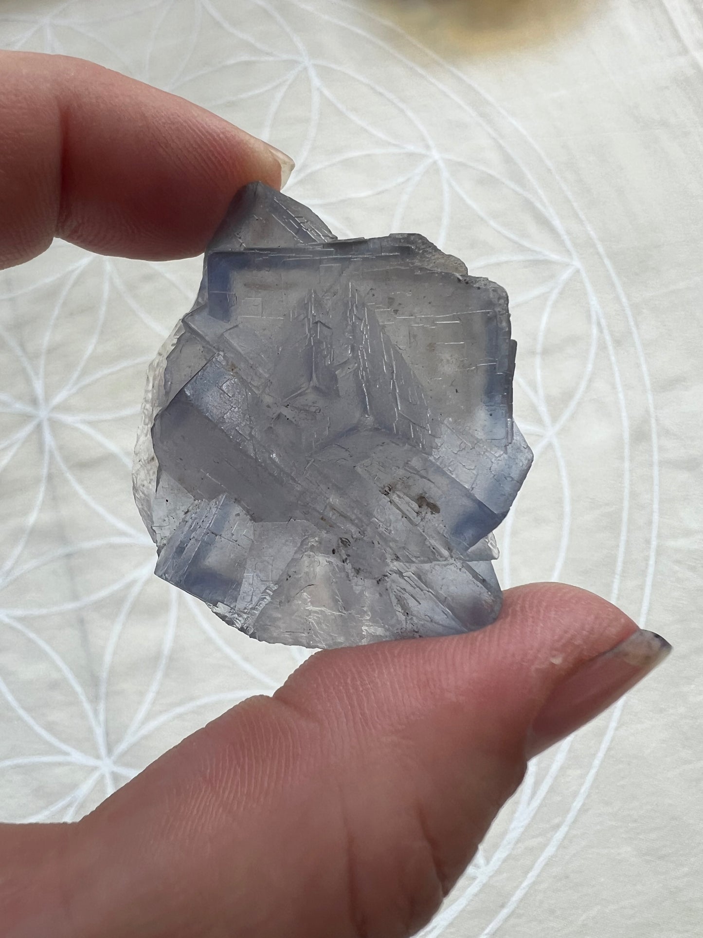 Blue Fluorite from Pakistan – 42g | 1.5" Around | Crystal of Mental Clarity, Calm & Intuitive Flow