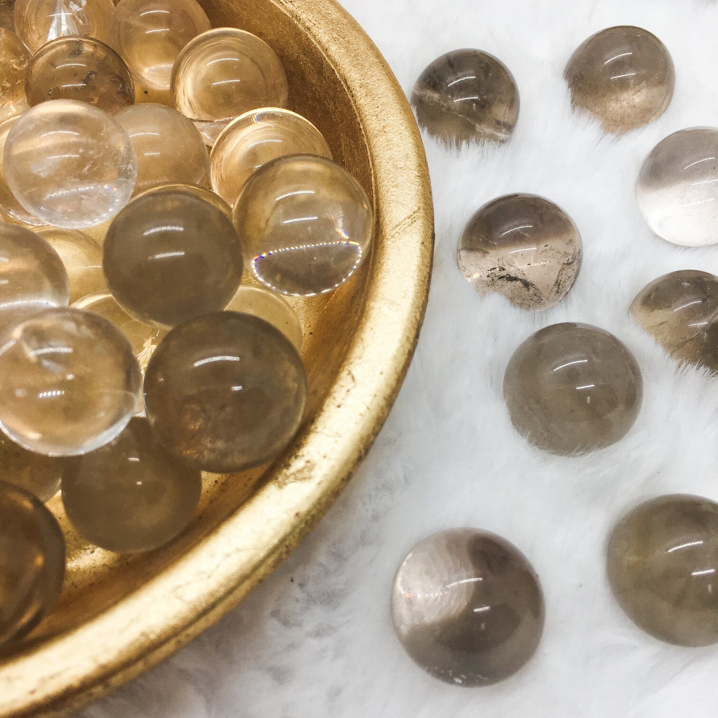 Smoky Quartz Small Spheres