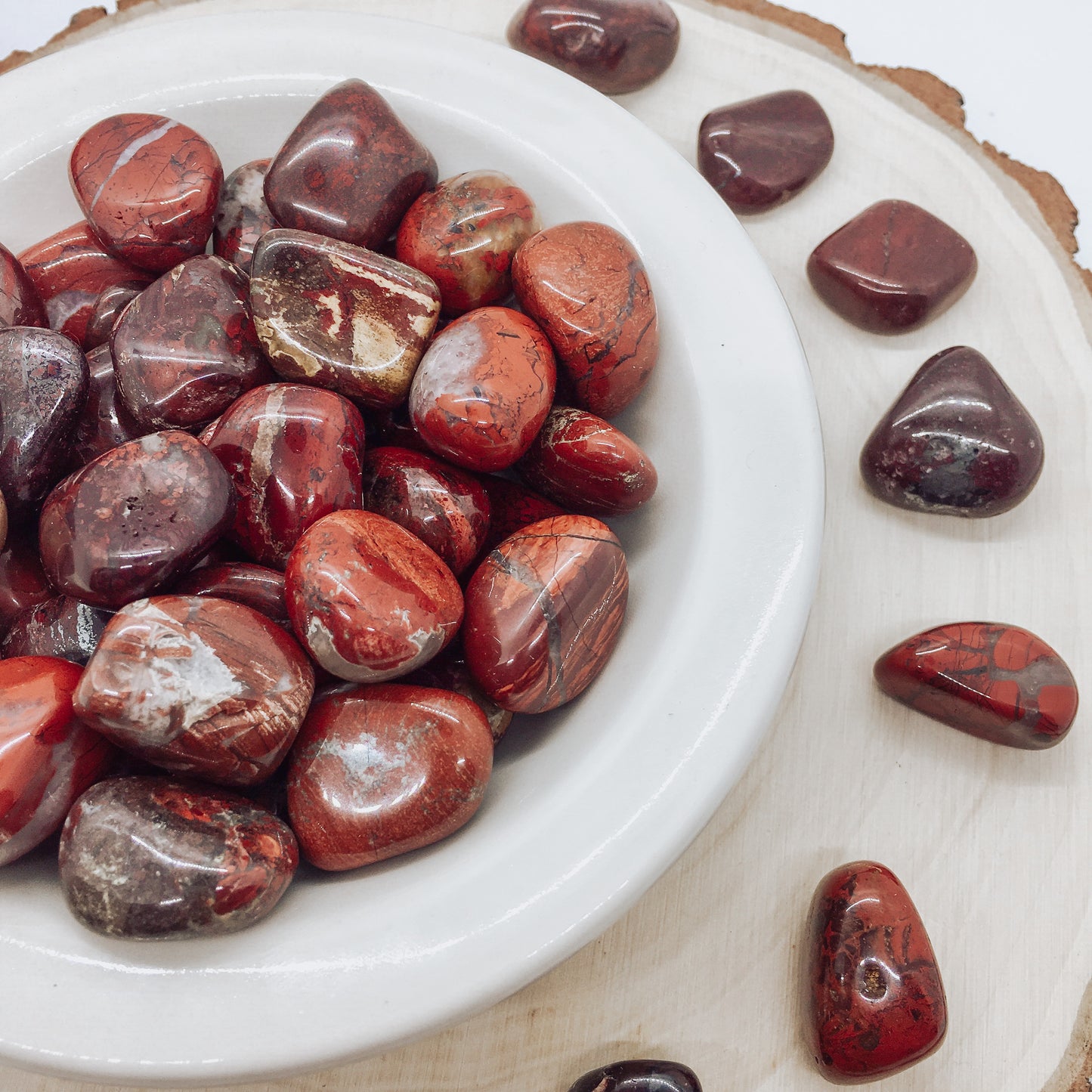 Small Brecciated Jasper Tumbled Healing Stone