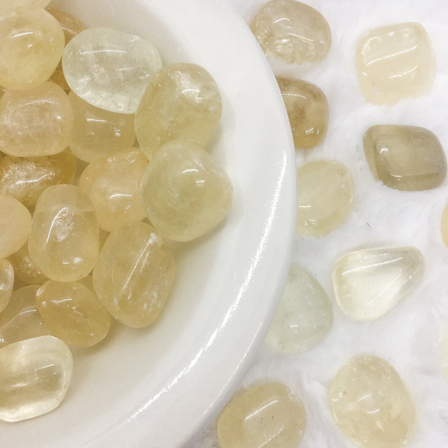 Yellow Calcite Tumbled Stone