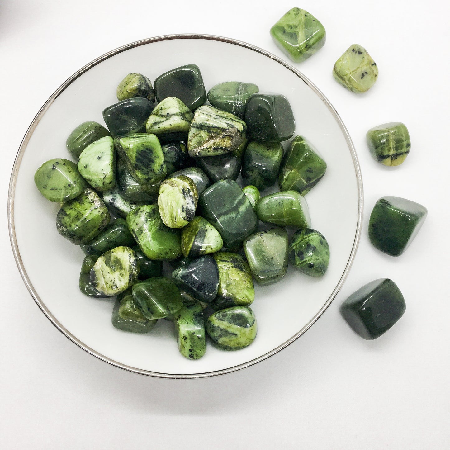 Small Nephrite Jade Tumbled Healing Stone