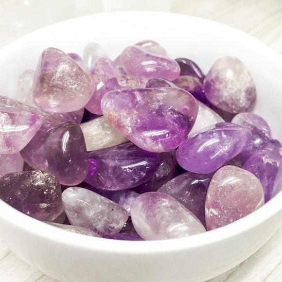 Purple Amethyst Tumbled Stones