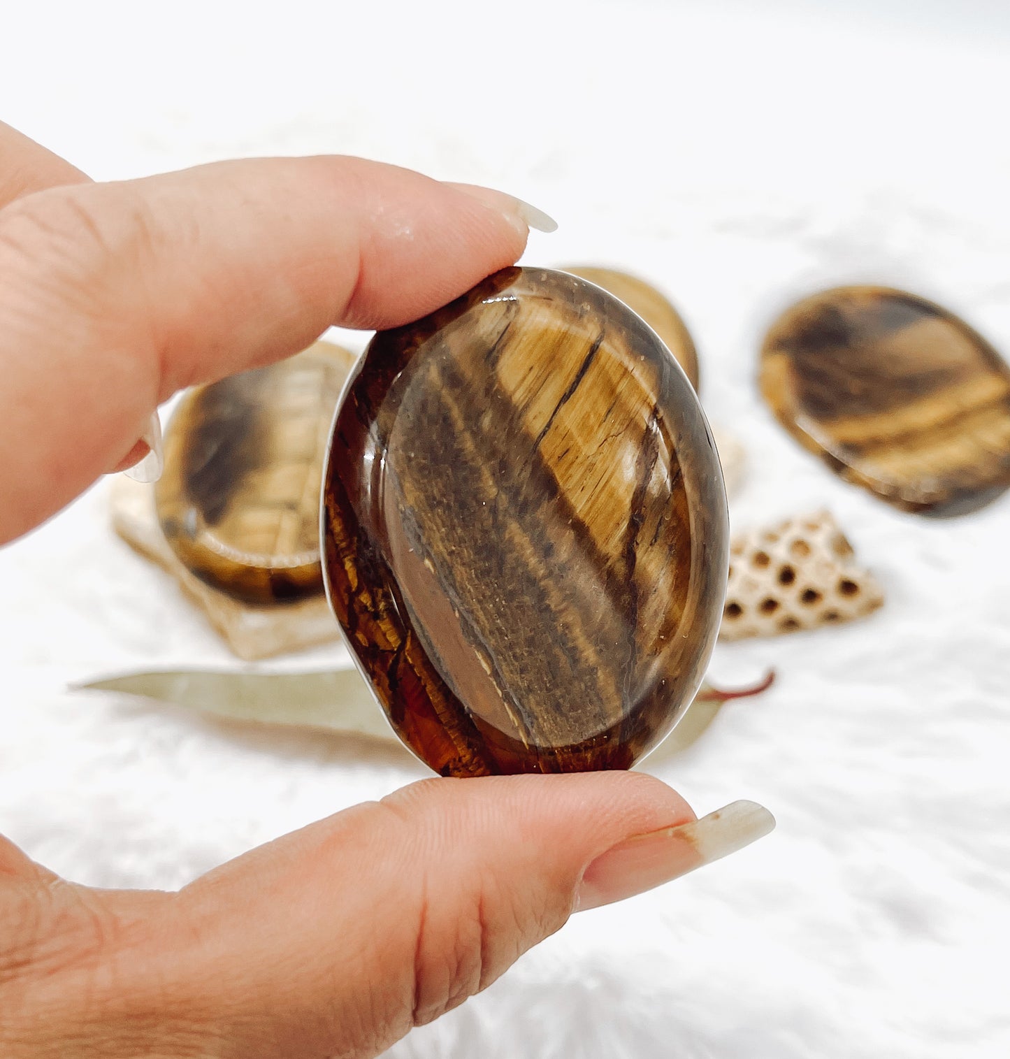 Tigers Eye Worry Stone
