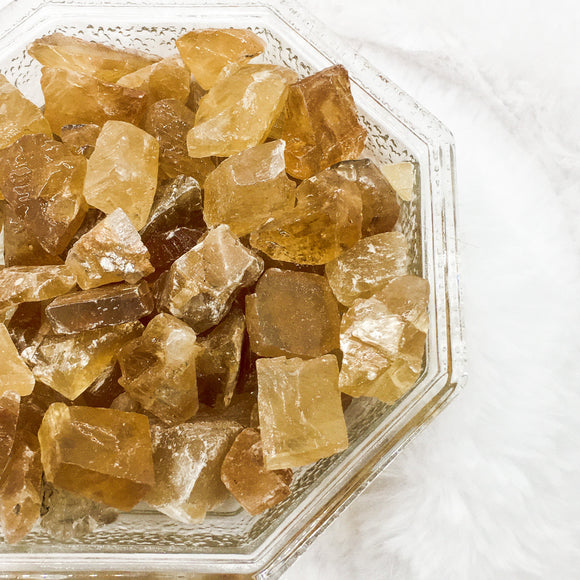 Honey Calcite Rough Stone Chunks