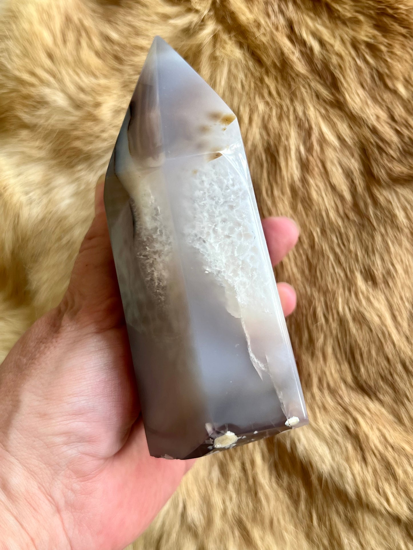 Druzy Agate Tower
