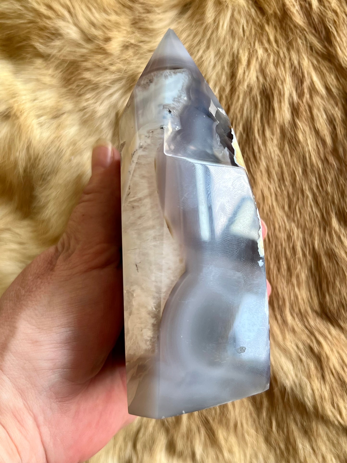 Druzy Agate Tower