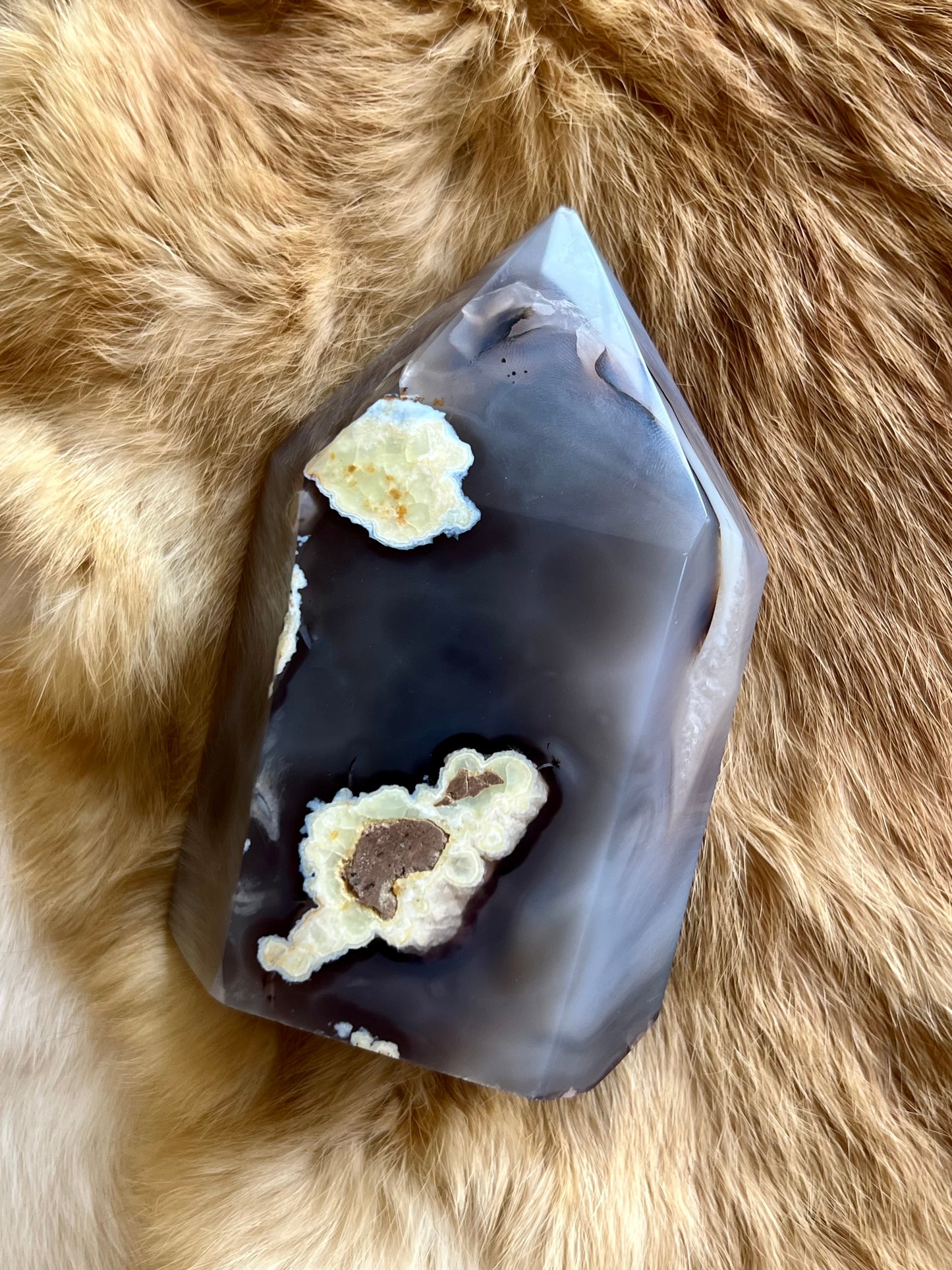 Druzy Agate Tower