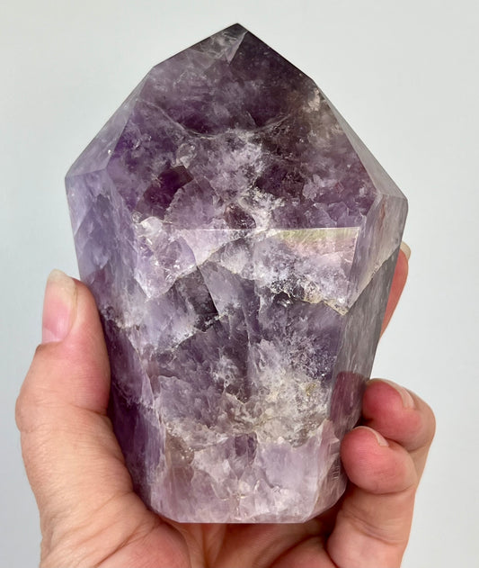 Cacoxenite Quartz Point – 514g | 4" Tall | Stone of Ascension, Spiritual Growth & Inner Expansion