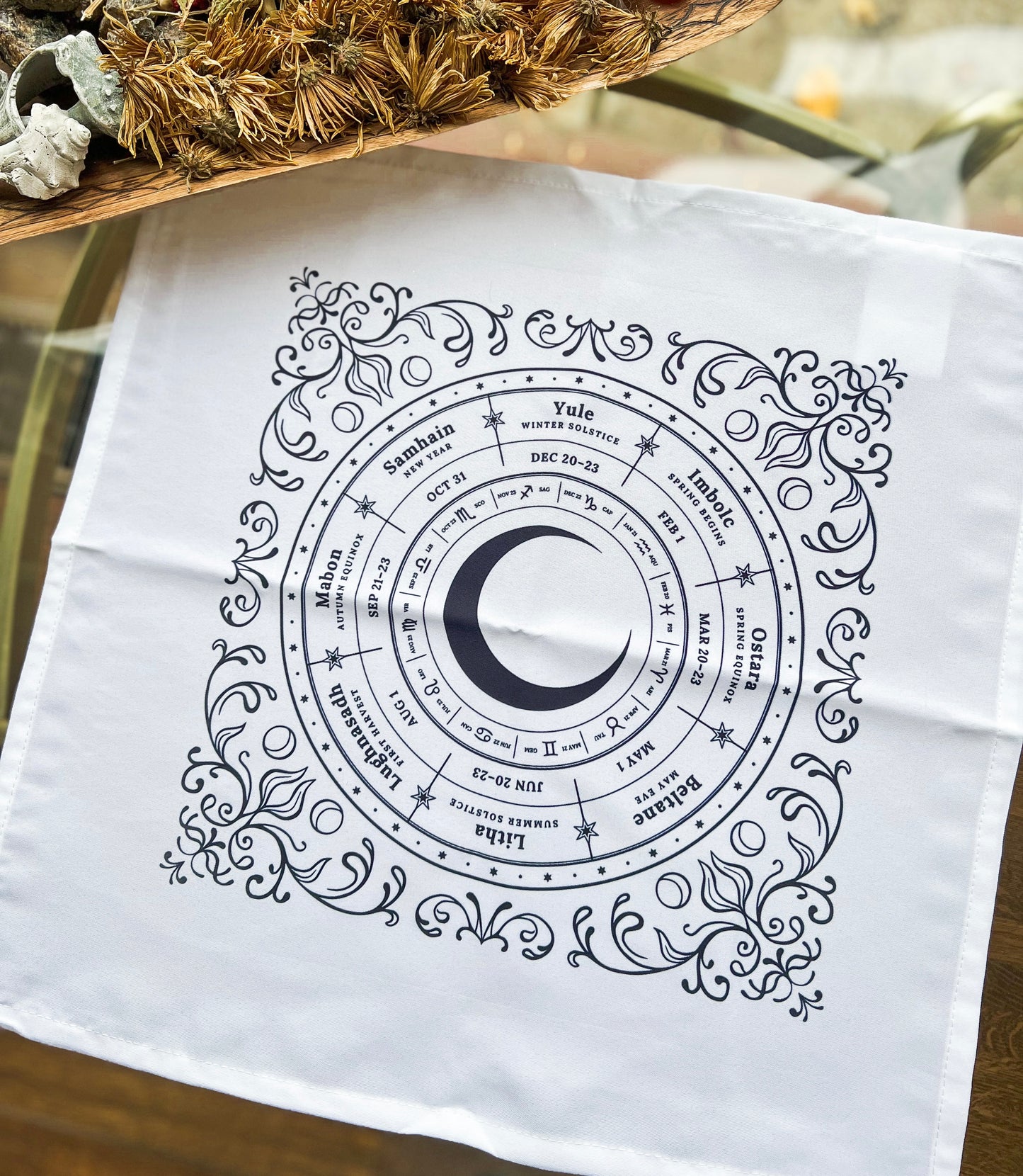Wheel Of The Year Altar Cloth