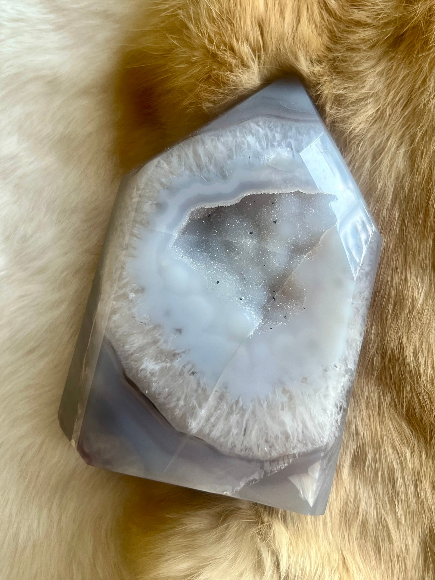 Druzy Agate Tower
