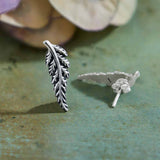 Fern Post Earrings // Sterling Silver