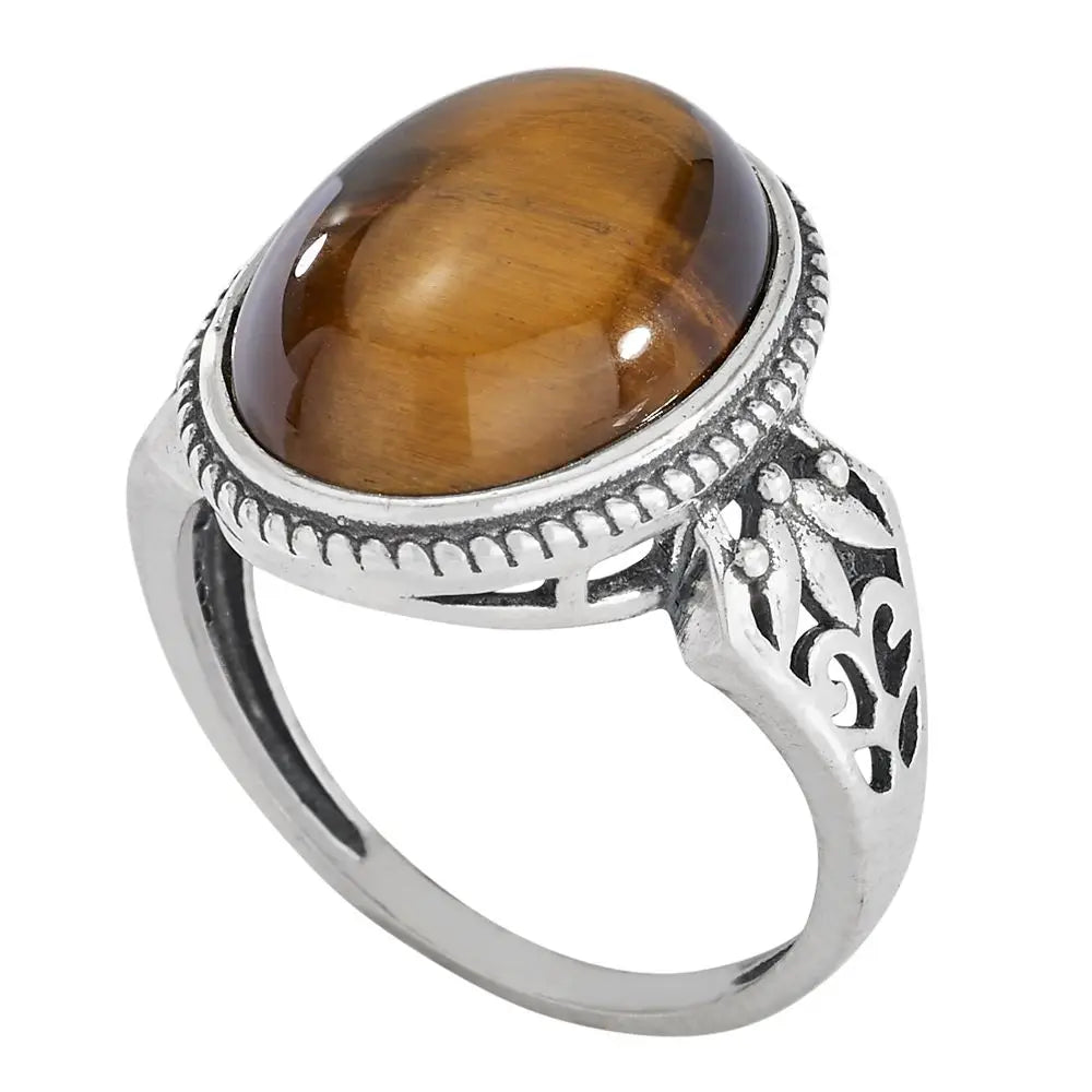 Tigers Eye Sterling Silver Ring