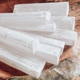 White Selenite Crystal Healing Wands