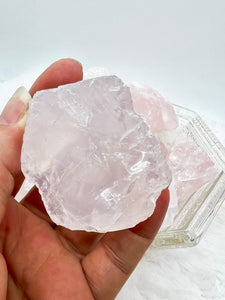 Rose Quartz Rough Stone // Medium Size