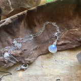 Moonstone Sterling Silver Pendant Statement Necklace