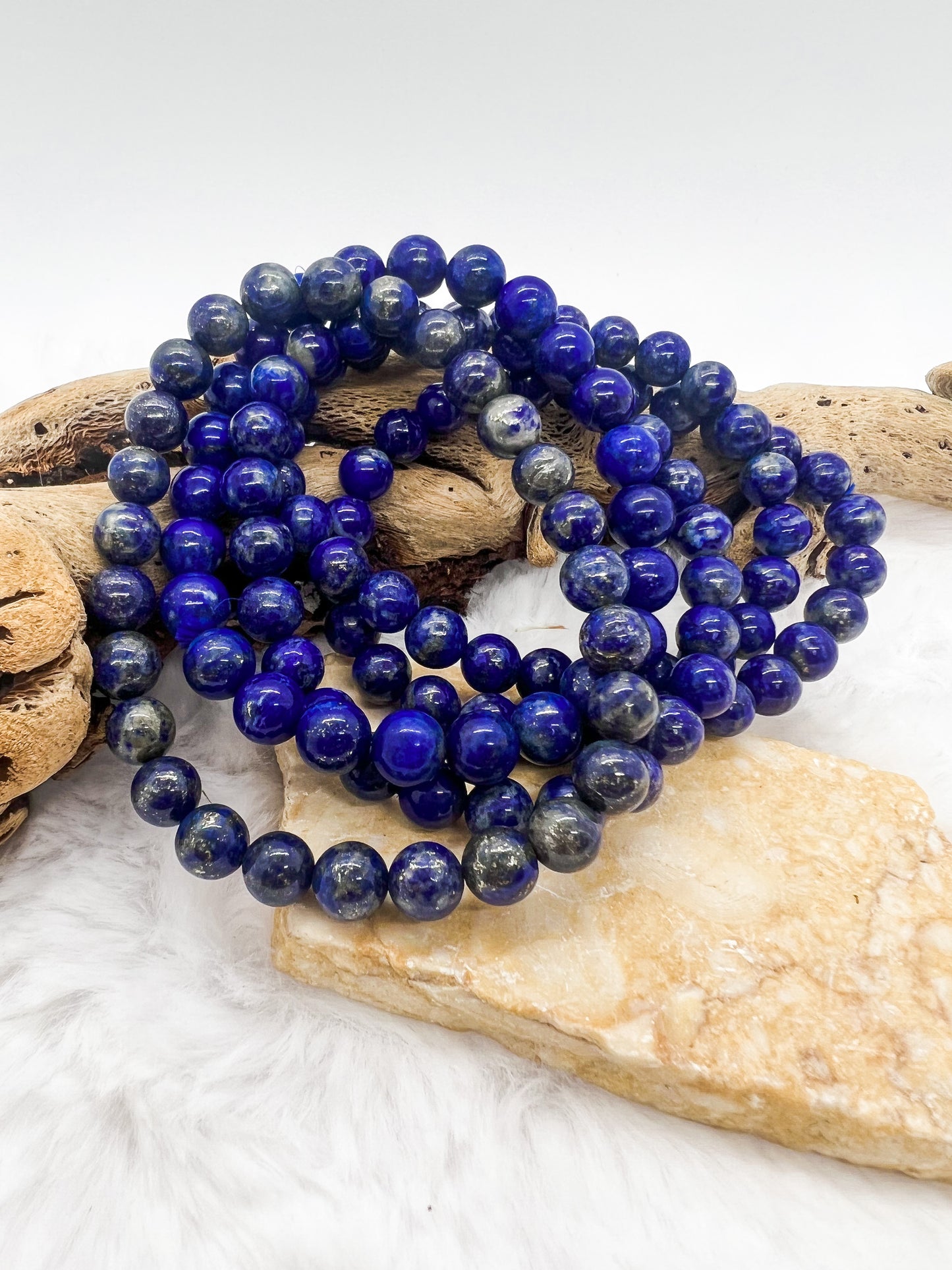 Lapis Lazuli Stretch Stone Bracelet