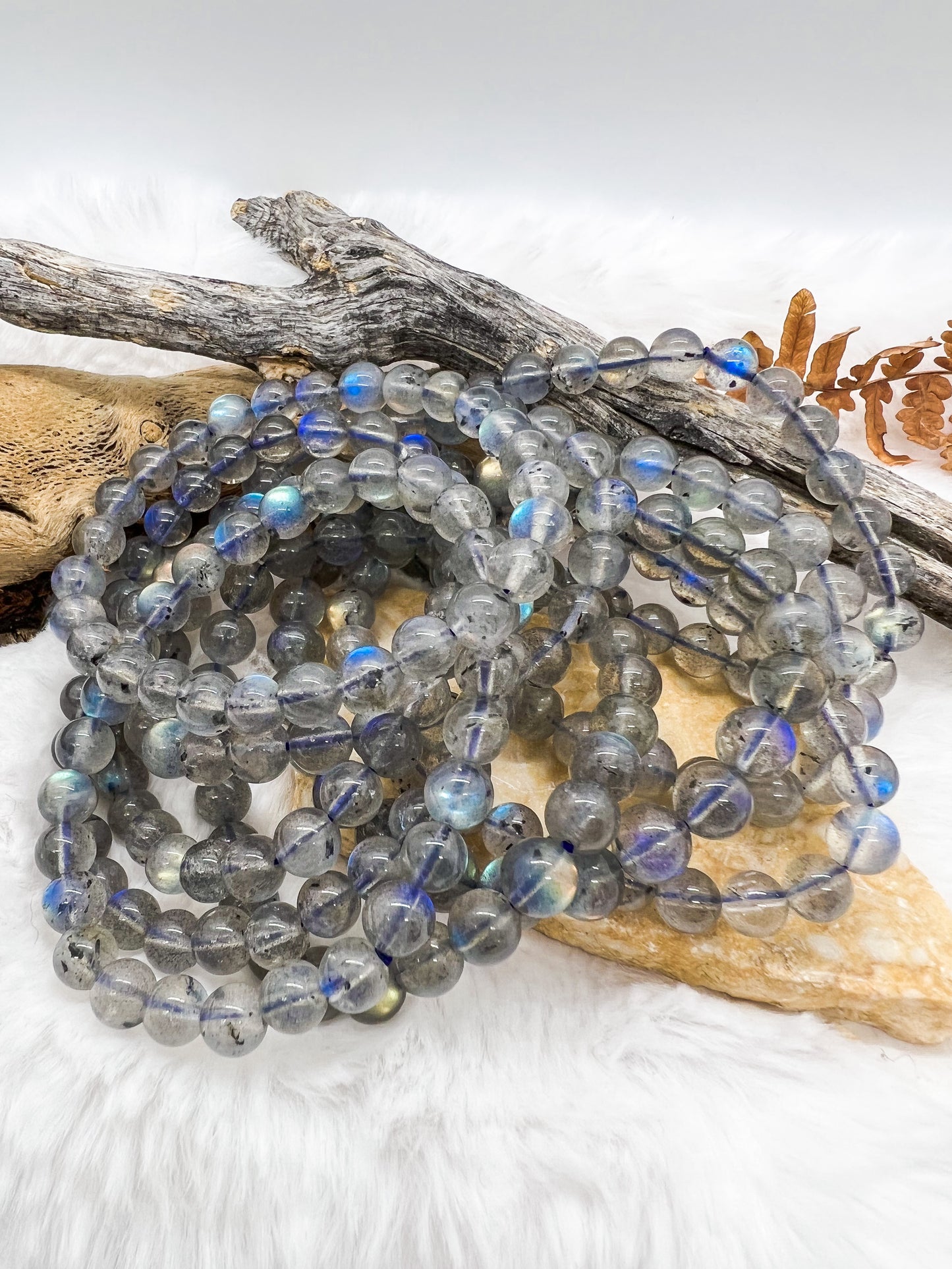 Labradorite Stretch Stone Bracelet