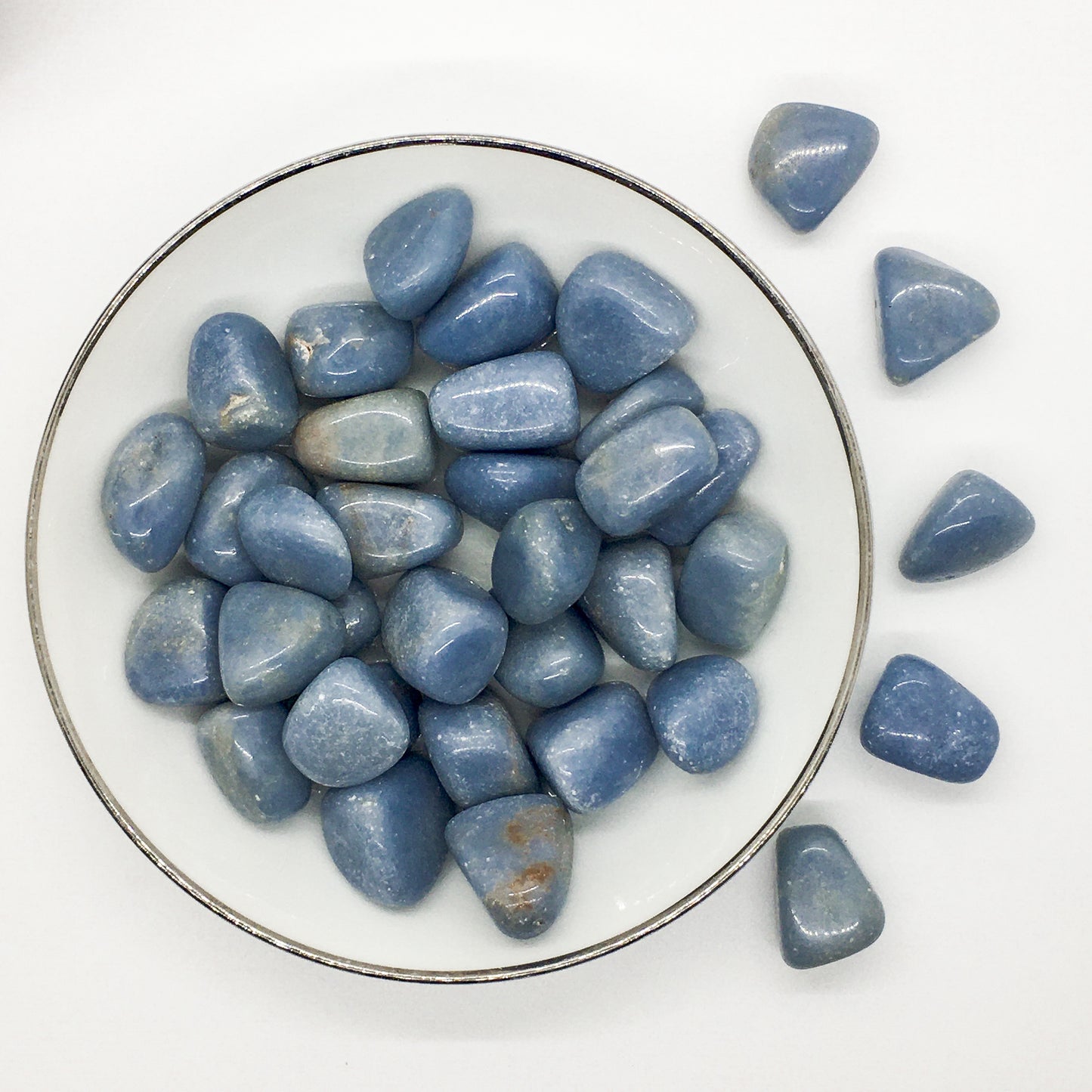 Bluish Angelite Tumbled Stone