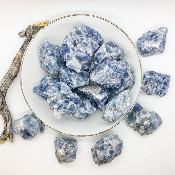 Blue Calcite Chunks