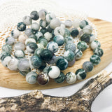 Tree Agate Stretch Stack Bracelet