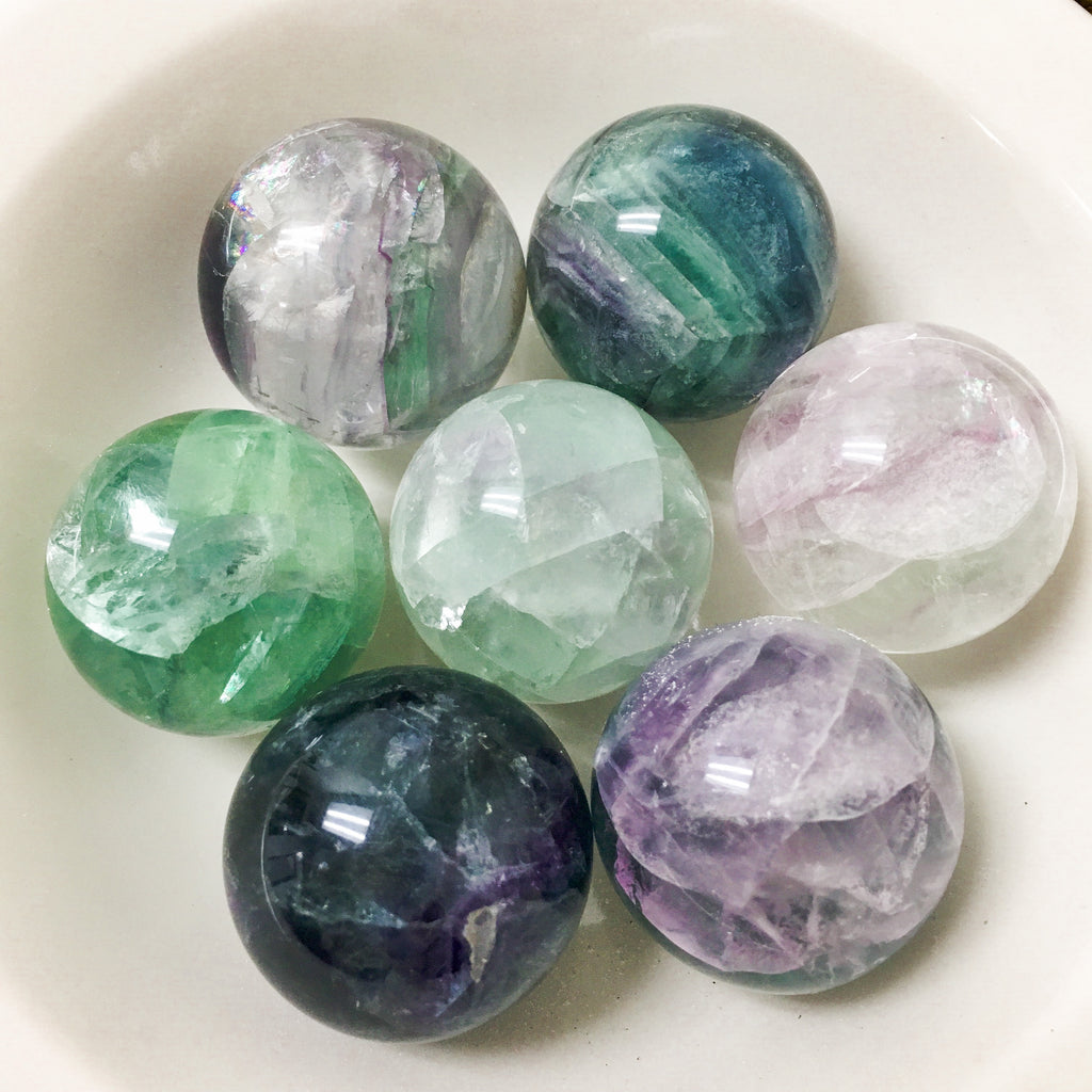 Teal Fluorite Sphere 