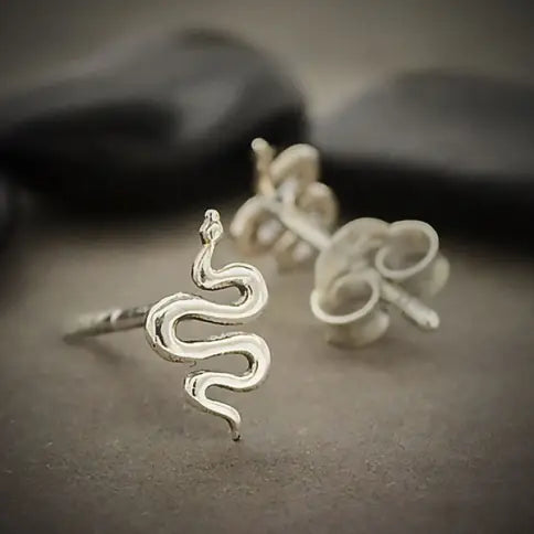 Snake Sterling Silver Studs