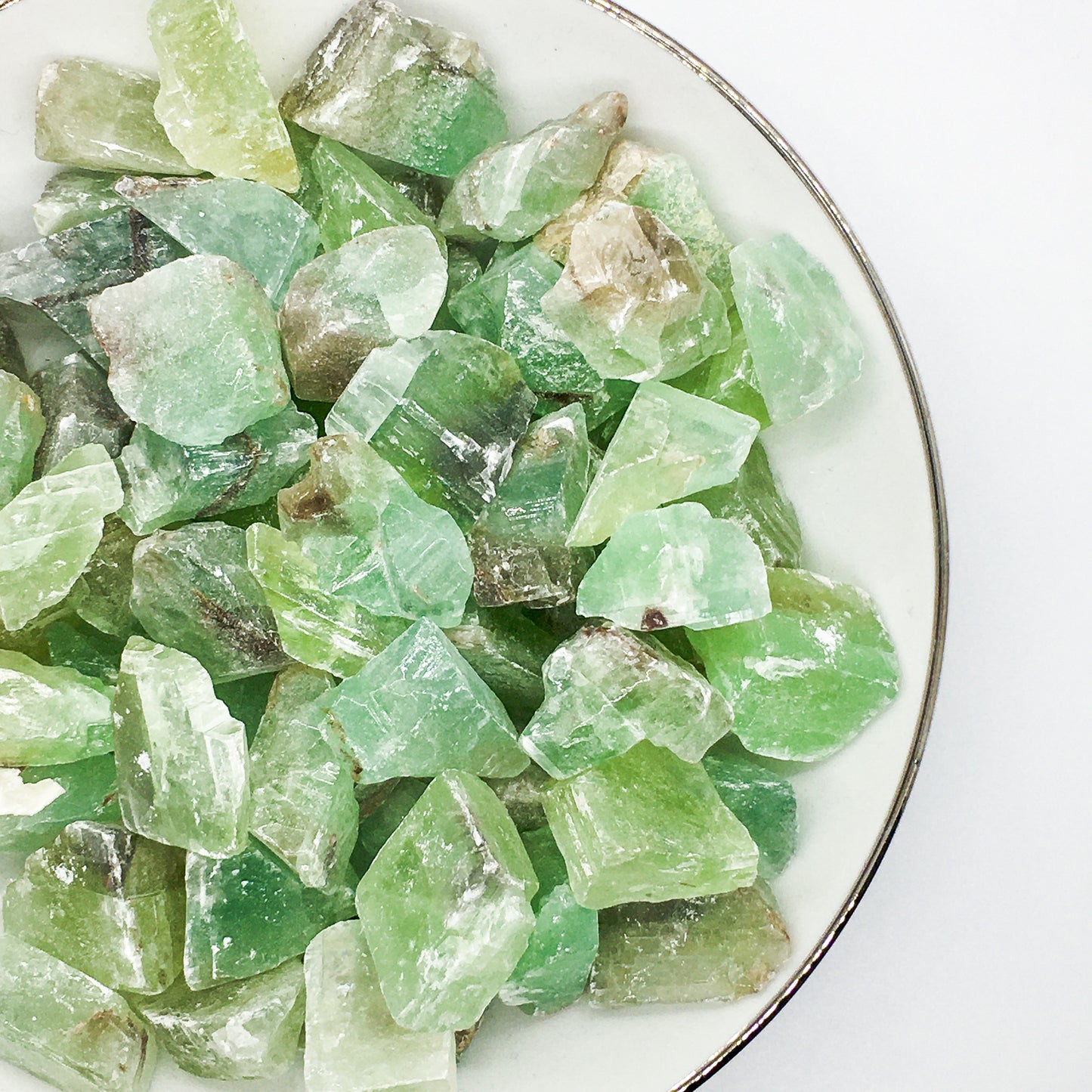 Small Rough light Green Calcite Pieces