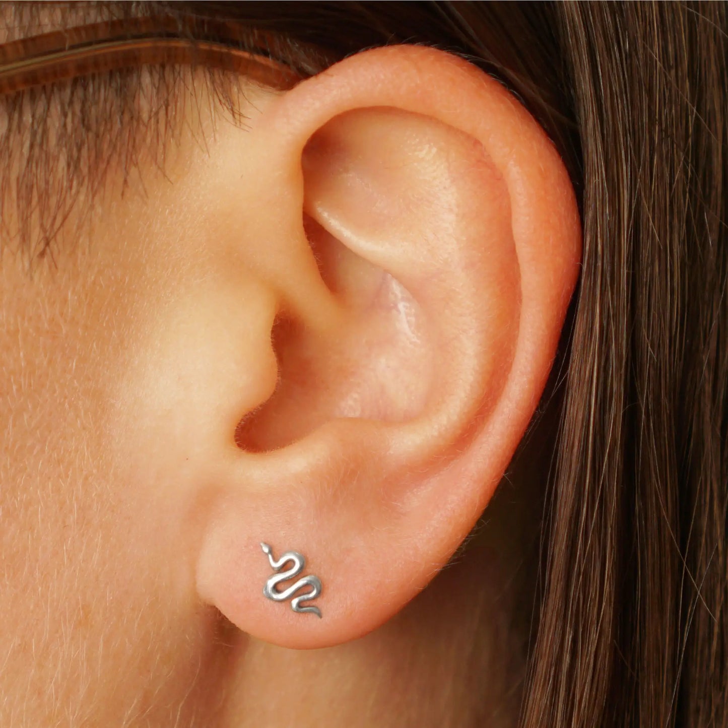 Snake Sterling Silver Studs